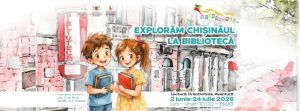 Elevii cu vârsta de până la 12 ani din municipiul Chișinău și suburbii pot participa la programul estival cu genericul ”Explorăm Chișinăul la Bibliotecă!”